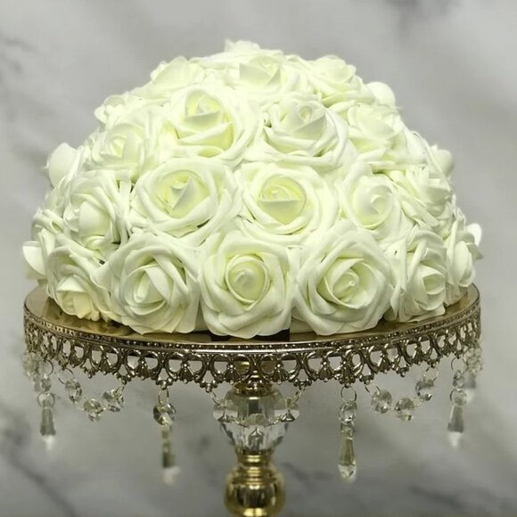 Dark Red Real Touch Roses - Picture 5 of 5